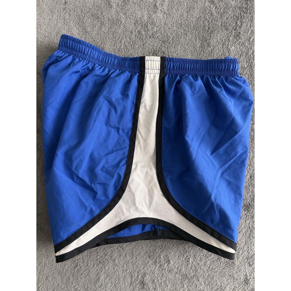 Nike Dri Fit Running Shorts Womens XS Blue Athletic Gym Lightweight Swoosh Pool - Picture 9 of 12